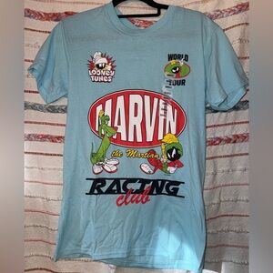 Warner Bros. Light Blue Marvin the Martian Tee -‎ Size Medium